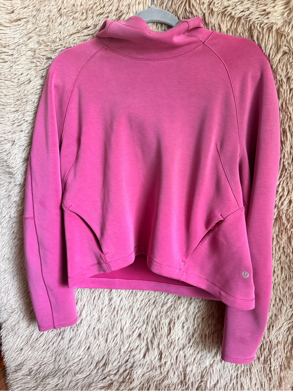 lululemon athletica Hot Pink Funnel Neck Pullover Sweatshirt